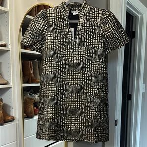 NWT- THML Stylish Black and Gold Women's Dress, Small